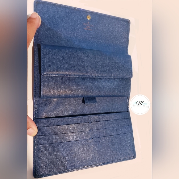 Authentic LOUIS VUITTON.                  Pochette Port Monet Credy Epi - Picture 6 of 10